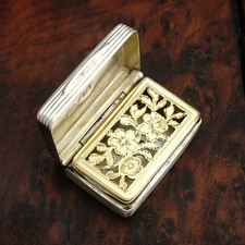Antique Victorian Sterling Silver Vinaigrette, Thomas Edwards, London 1839 picture