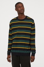 Vintage Divided by H&M Knitted XL Jumper 100% Cotton Long Sleeve Sweater picture