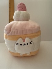 GUND Pusheen Sweets Strawberry Sponge Cake Squisheen Plush 8