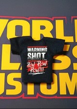 Custom Solo Sikoa Pew Pew Wrestling Shirt for WWE Mattel Action Figure NO FIGURE picture