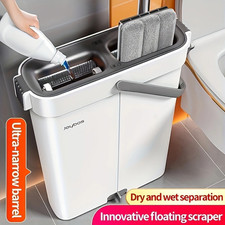 Joybos Mop And Bucket Set with Wringer | Flat Mop with Washable Microfiber Pads picture