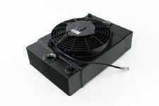 CSF Universal Drag Race/Tuck Radiator w/9in Spal Fan 14.5x10x3.6 Black 7065B picture