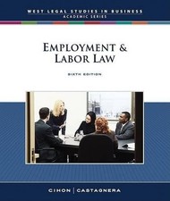 Employment & Labor Law 6th Edition - Cengage 2008 - VERY GOOD picture