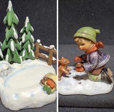 Goebel Hummel #2053 Playful Pals Limited Edition w/Hummelscapes Autumn Frolic * picture