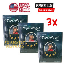 3 BOX (18 PCS) Super Magic Man Antiseptic Tissue Longer Delayed Ejaculation New picture