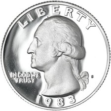 1983 S Washington Quarter Gem DCam Proof CN-Clad picture