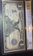 Fr 235 1899 $1 Silver Certificate PCGS F 12~ Mule  BLACK EAGLE picture