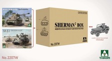 TAKOM 2207W 1/35 SHERMAN² M4A1 76(W)+M51 'DEGEM ALEF'+ARMY 1.4 Ton Truck Ltd Box picture