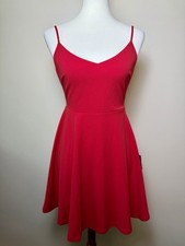 NWT Lulu’s Women’s SMALL Red Strappy Dress picture