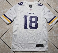 New Nike Minnesota Vikings Justin Jefferson White NFL Game Jersey Mens S $150 picture