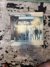 Stephen Stills Manassas 1972 1St Press Poster With Lyrics VG+/VG picture