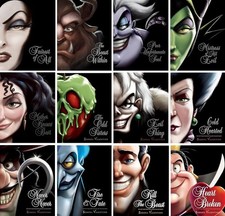 DISNEY VILLAINS 12 HARDCOVER BOOK SET by Serena Valentino BRAND NEW picture