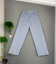 VTG JERRY LEIGH Gray Pleated Dress POLYESTER Pants Slacks 26