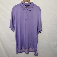 Polo Golf Ralph Lauren Mens 2XL XXL Pima Cotton Blend Polo Shirt Lavender Purple picture