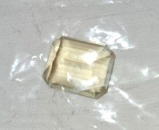 Transparent Loose Gemstone 1x Emerald Cut Yellow Faceted Rectangular Price ✂️✂️✂ picture