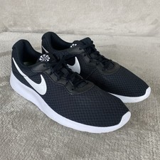 Nike Tanjun Mens Shoes Sneakers Size 11.5 Black White Knit Running Shoes NEW picture
