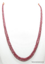 Natural Burmese Ruby Faceted Beads, Size 3mm–5mm, 20
