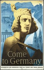 Come to Germany 1936 Vintage Travel Poster Max Eschle Wall Art Print Retro picture