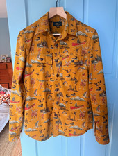 L.L.Bean Signature Men's S 1933 Chamois Cloth Button-Up Graphic Shirt picture
