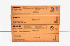 4 Genuine Toshiba E Studio 2515AC, 3015AC, 3515AC,4515AC CYYK Toners T-FC415U picture