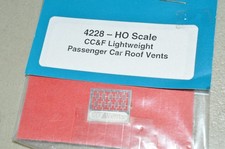HO scale passenger car PARTS etched Athabasca 4228 CC&F roof vents (10) picture