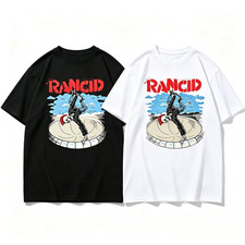Rancid Skeleton Skater Punk Rock Graphic T-Shirt SIZE S-5XL picture