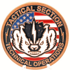 FBI Tactical Section Technical Operations Challenge Coin 1.75