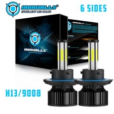 6-Sides H13 9008 LED Headlight Bulbs Kit 420000LM Hi/Lo Beam Super Bright White picture
