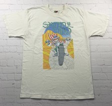 Vintage 1998 Grateful Dead Shirt Men's L Biker Skeleton Graphic Band Tee 90s USA picture