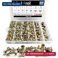 Trivd Frol 830PCS Metric Rivet Nut Tool Kit, M3 M4 M5 M6 M8 M10 M12 picture