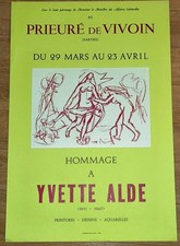 Vintage Exhibition Poster - Tribute to Yvette Alde (52x43 cm) picture