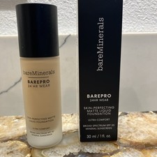 bareMinerals BAREPRO Matte Liquid Foundation 24HR SPF 20 Light 20 Warm 1oz picture