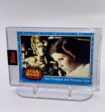Topps 1977 Star Wars Card #51 See-Threepio & Princess Leia /Gradeable Card picture