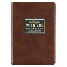 One Minute with God for Men 365 Devotions, Brown Faux Leather Flexcover picture