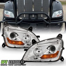 For 2013-2021 Peterbilt 579 587 Projector Headlights Headlamps Pair Left+Right picture