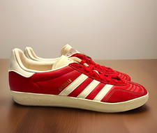 adidas Gazelle Men’s Athletic Sneaker Red/White Solid picture