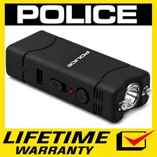POLICE Stun Gun 801 High Voltage Mini Rechargeable LED Flashlight Black picture