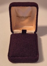 Vintage Earring Box Jewelry Hard Case Kay DeRoy Jewelers The Diamond People picture