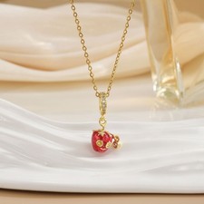 Women's Strawberry Pendant Necklace, Cute & Trendy picture