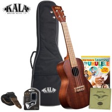 Kala KA-15T-BNDL Mahogany Tenor Ukulele Bundle + Book Bag, Strap, Tuner, Strings picture