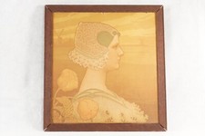 Paul Berthon QUEEN WILHELMINA Lithograph ART NOUVEA Masterpiece 17x16 picture