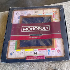 Monopoly Luxury Edition Board Game Complete Set w/ Title Deed Cards & Tokens picture