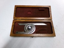 Starrett No 360 Protractor In Wooden Case Incomplete picture