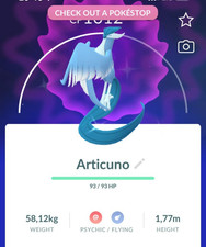 Pokémon - Shiny Galarian Articuno -  PTC - Description picture
