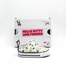 *NEW* Infant Chuck Taylor All Star X Hello Kitty Easy On Strap WHITE (A17703F)👍 picture