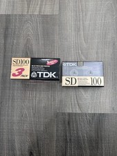 Lot Of 4 TDK  SD   100  1990 USA  TYPE II   BLANK CASSETTE TAPE SEALED picture