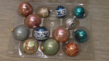 Vintage Glass Christmas Ornaments Mixed Lot of 13- Shiny Brite MCM Mercury picture