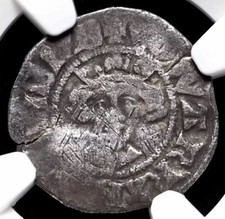 NGC VF20 KING EDWARD I LONGSHANKS 1279-1307 AD, ENGLAND Silver Braveheart PENNY picture