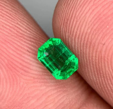 A+ Emerald Cut Certified Natural 8.60 Ct+ Afghanistan Emerald Loose YG Gemstone picture