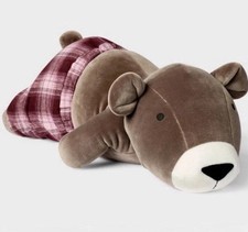 Target x Hollister Boxer Short Brown Bear Weighted Plush Pillowfort 2026 In Hand picture